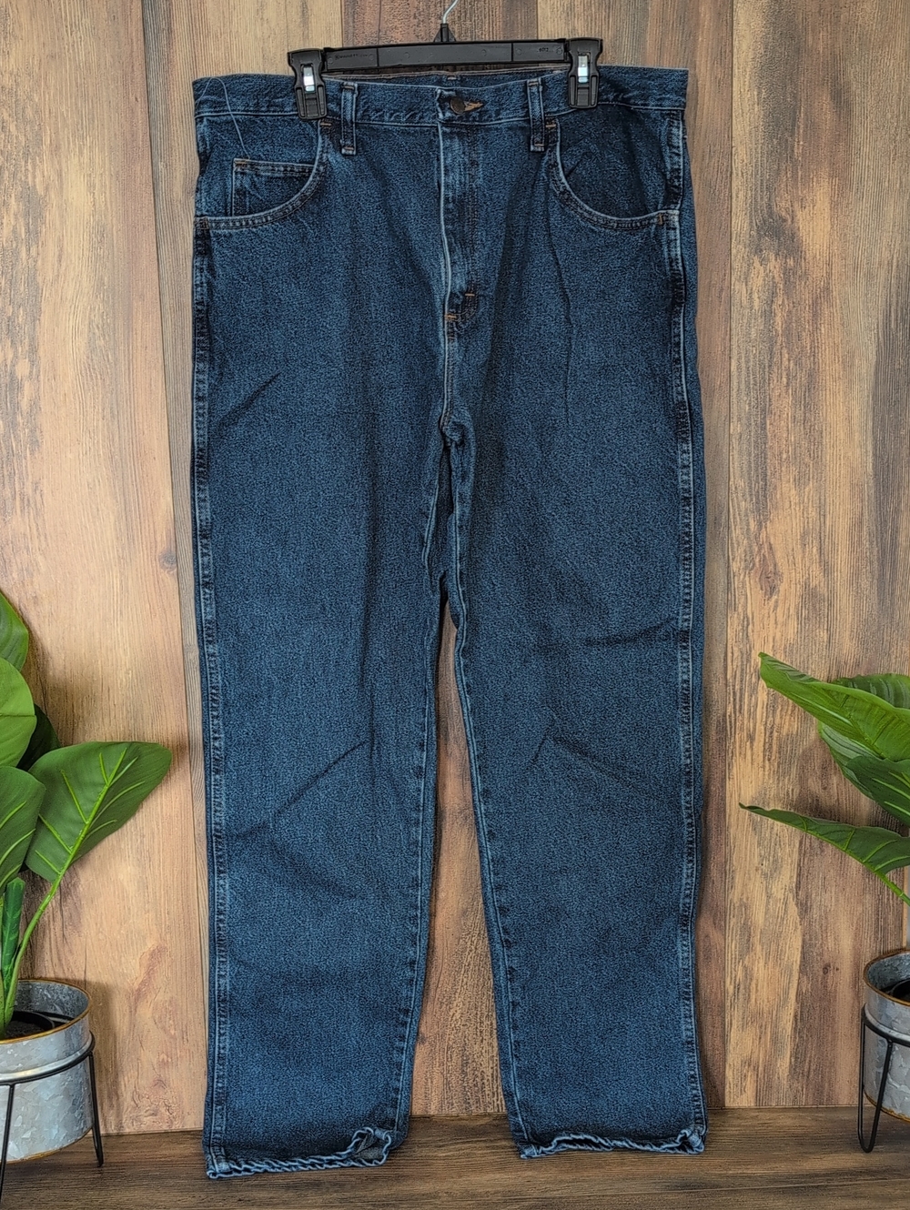 Rustler Men's Dark Blue Relaxed 87634DS Jeans 36x34     691A